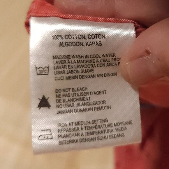 Report Collection Red Short Sleeve Bird Print Shirt Small - Picture 6 of 6